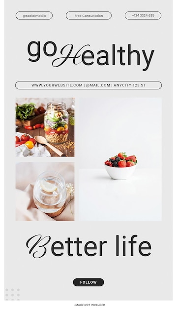 Blog post layout with food photography