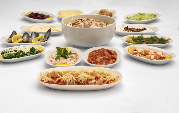 Assorted dishes representing subscription tiers